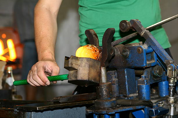 istock Glass production in a factory 94073091