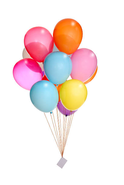 istock bunch of flying balloons with card attached 94074211