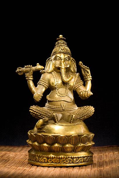 istock Figurine Idol of Lord Ganesh Blessing Everyone 94075509