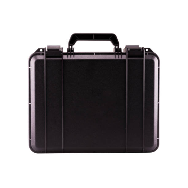 istock Black modern suitcase isolated with clipping path on white background. 940779644