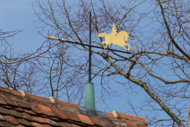 Horse weathervane pointing North West in Cornwall.