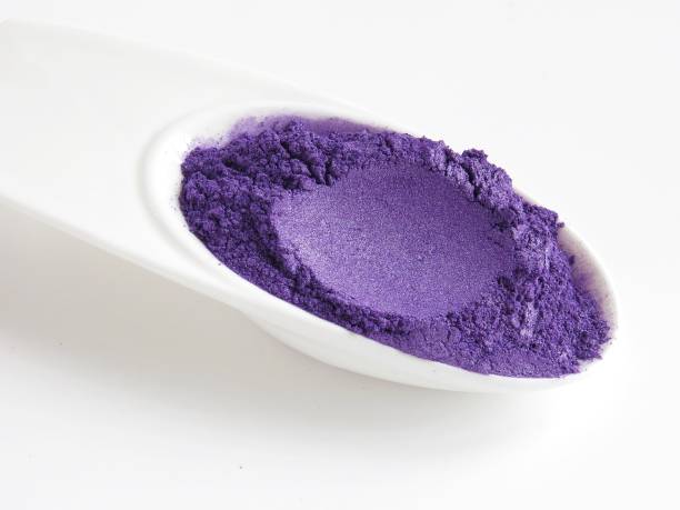 istock Violet Mica Powder pigments for cosmetics 940788764