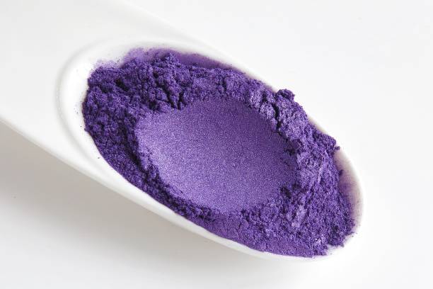 istock Violet Mica Powder pigments for cosmetics 940788772