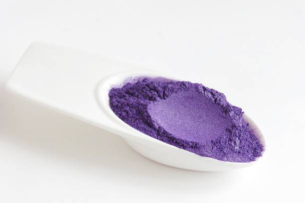 istock Violet Mica Powder pigments for cosmetics 940788774