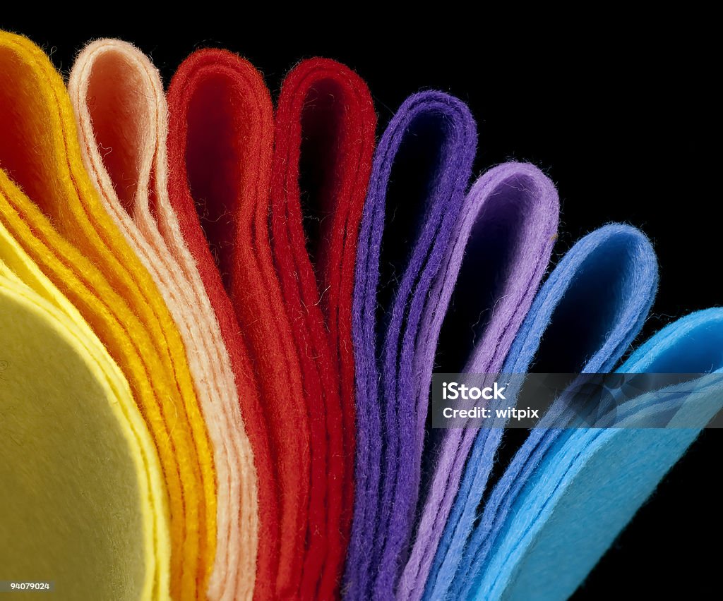 Multi couleur des tissus en feutre - Photo de Artisanat libre de droits
