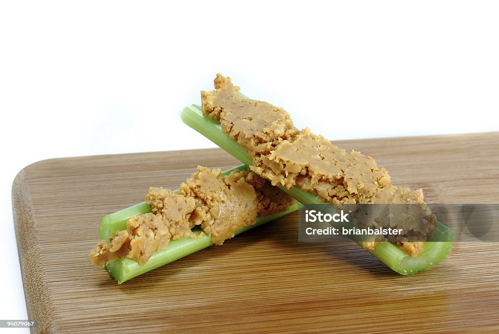 Celery Snack with Peanut Butter  Celery Stock Photo