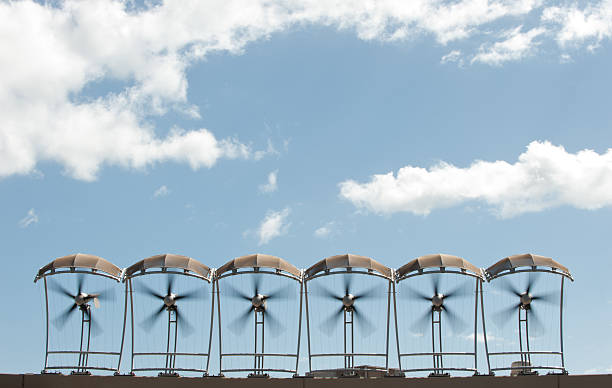 Wind Energy Propellers stock photo