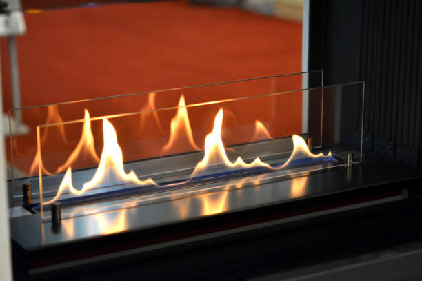 istock Biofireplace burn on ethanol gas. Contemporary mount biofuel 940800588