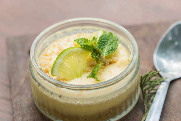 istock Lemon cheese cake on wooden plate 940800788