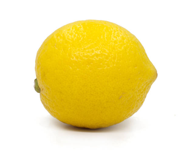 istock Group of ripe whole yellow lemon citrus fruit with lemon fruit half isolated on white background with clipping path 940824634