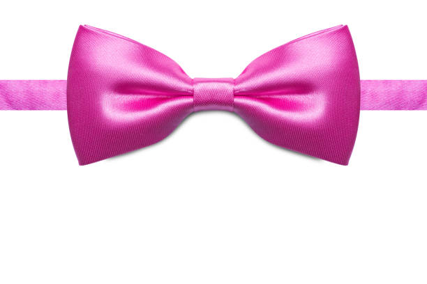 istock Pink bow tie isolated on white background. 940827278
