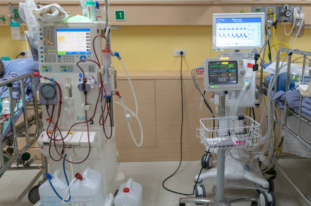 Dialysis machine Kidney Clean blood Blood filter in a hospital Dialysis machine Kidney Clean blood Blood filter in a hospital dialysis photos stock pictures, royalty-free photos & images