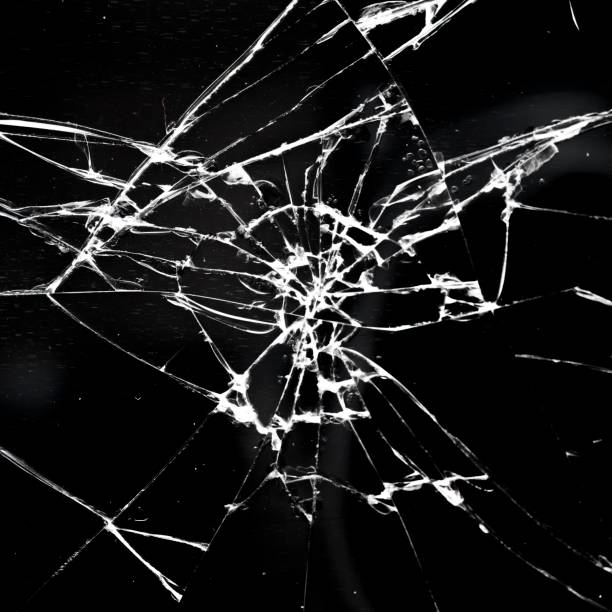 istock Brokan black glass 940843606