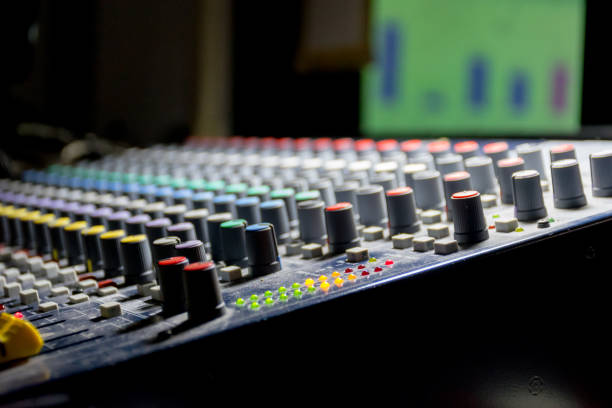 istock Audio controller In the meeting room Old dusty 940852402
