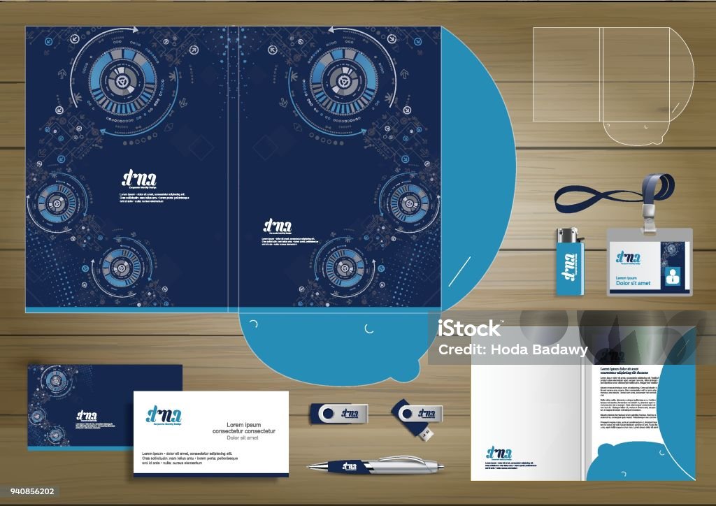 Design Technology Folder Folder Template Design For Digital Technology Company Element Of ...