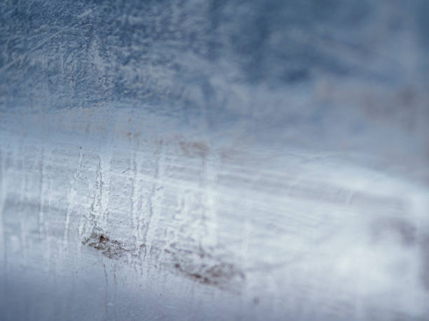 istock Dirty window glass close up at street 940860704