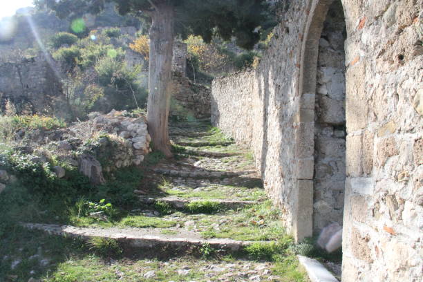 Monuments in city of Mystra