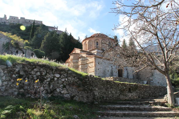 Monuments in city of Mystra