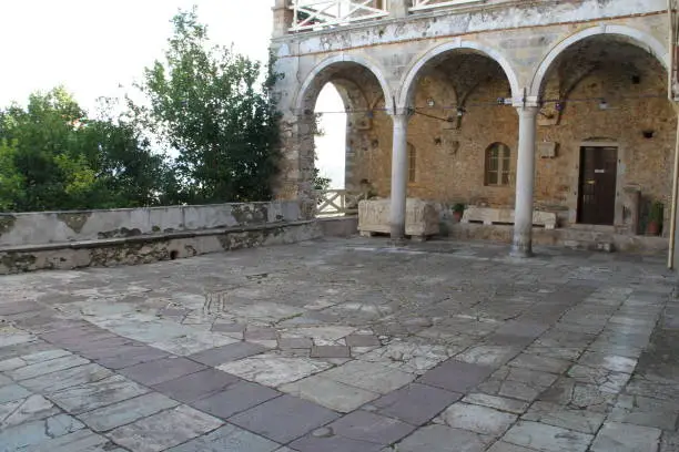 Monuments in city of Mystra