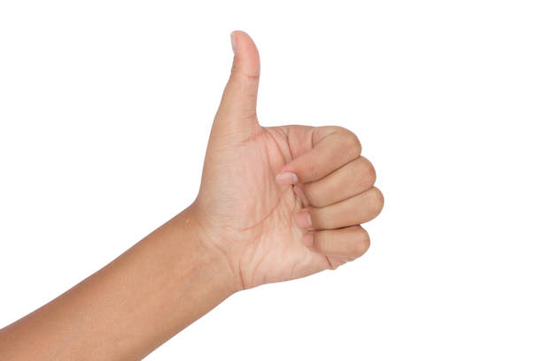 istock thumbs of hand isolated on a white background 940876314