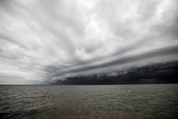 istock Cloudy storm in the sea before the rain. 940877494