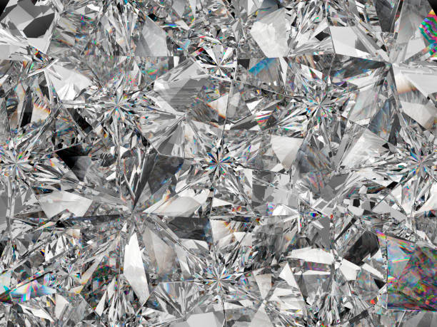 istock diamond structure extreme closeup and kaleidoscope. top view of round gemstone 3d render, 3d illustration 940881342