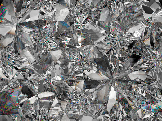 istock diamond structure extreme closeup and kaleidoscope. top view of round gemstone 3d render, 3d illustration 940881380