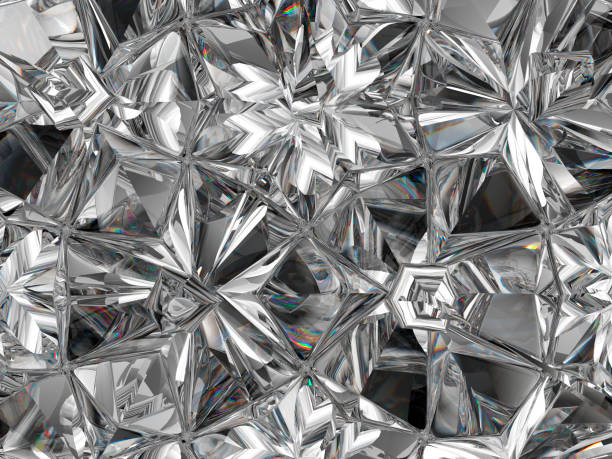 istock diamond structure extreme closeup and kaleidoscope. top view of round gemstone 3d render, 3d illustration 940881438