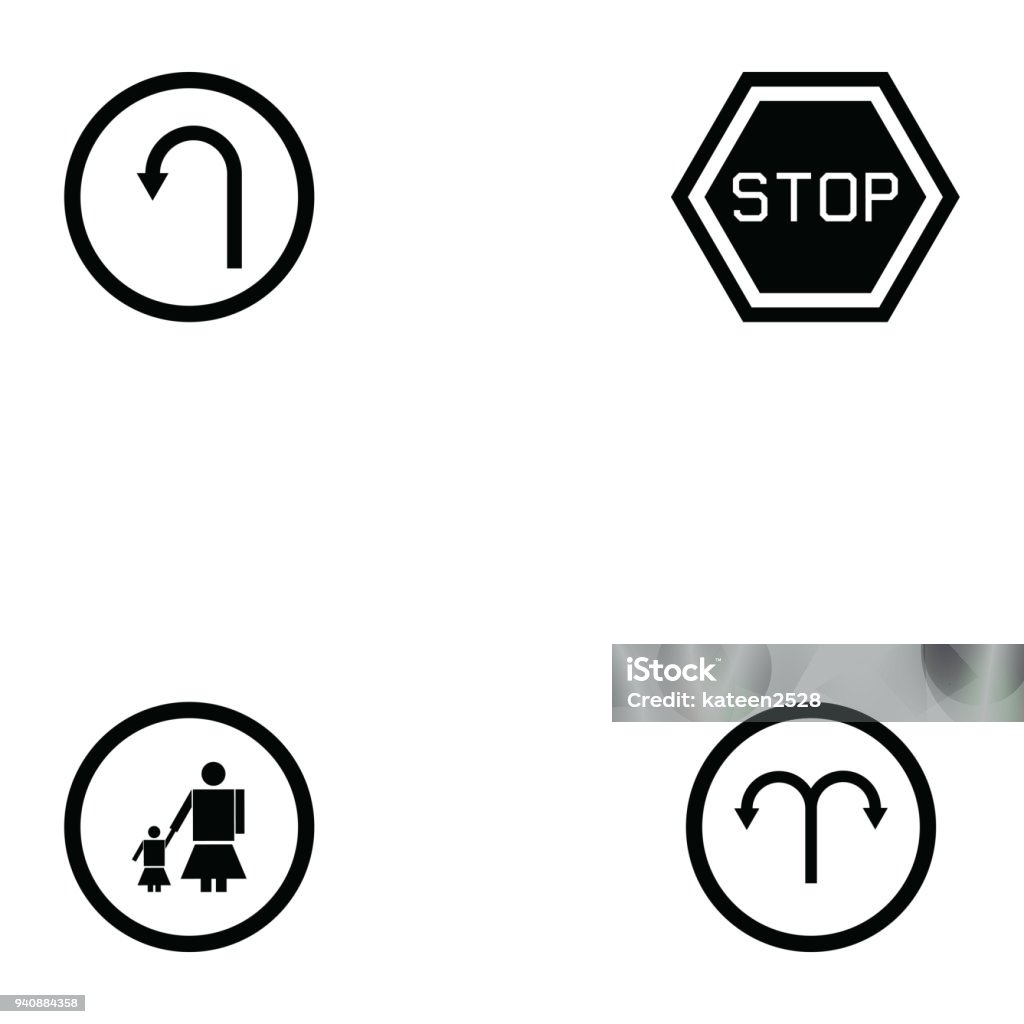 도 표지판 아이콘 세트 0명에 대한 스톡 벡터 아트 및 기타 이미지 - 0명, 거리, 경계 표지 - iStock