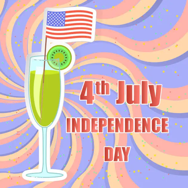 Vector illustration of Happy independence day