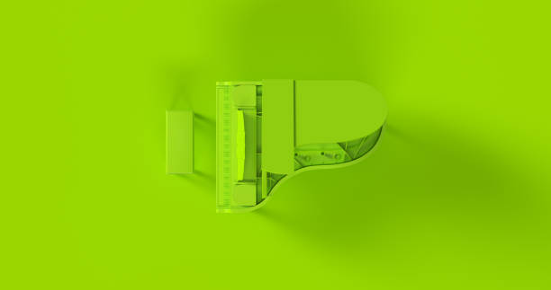 istock Green Grand Piano 940895192