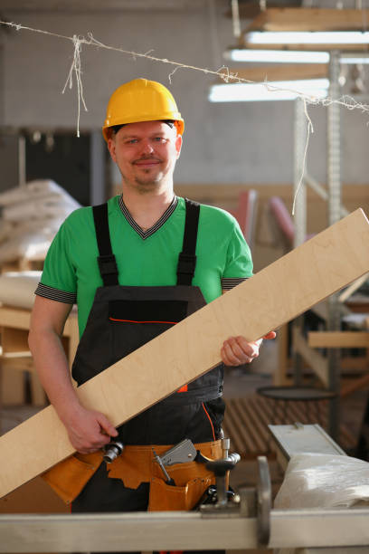istock Portrait of a smiling carpenter 940905274