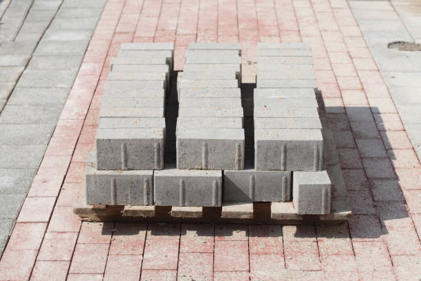 istock White paving stones made of concrete 940910968