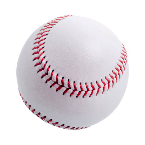 piłkę baseballową na białym tle. - baseball baseballs isolated dirty zdjęcia i obrazy z banku zdjęć