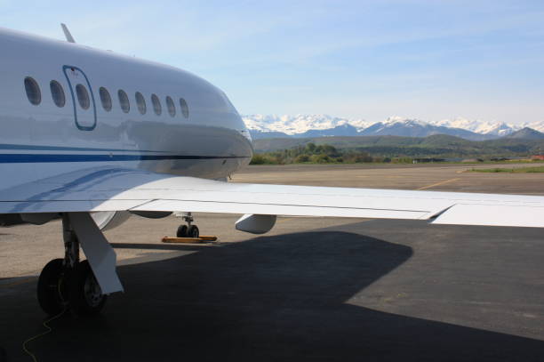 istock Falcon Business Jet waiting for Customers 940915694