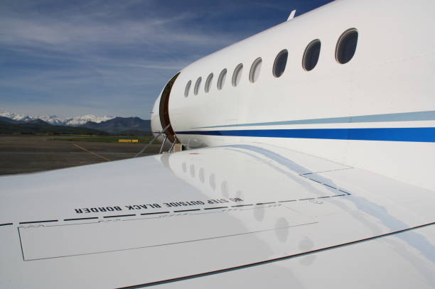 istock Falcon Business Jet waiting for Customers 940915718
