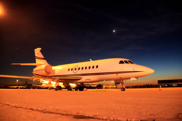 istock Falcon 2000 Business Jet Put to Sleep 940915734