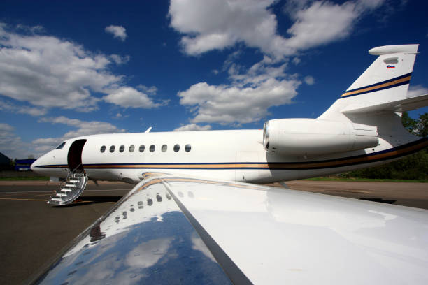 istock Falcon Business Jet Ready to Go 940915810