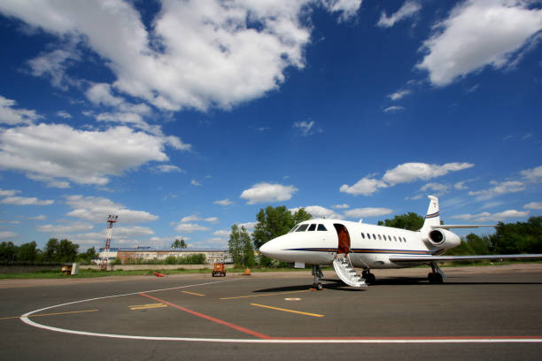 istock Falcon Business Jet Ready to Go 940915812