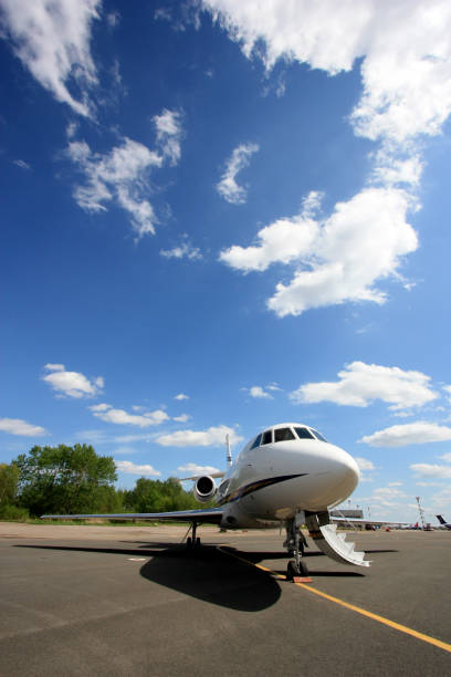 istock Falcon Business Jet Ready to Go 940915818