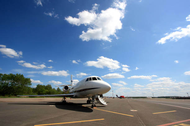 istock Falcon Business Jet Ready to Go 940915822
