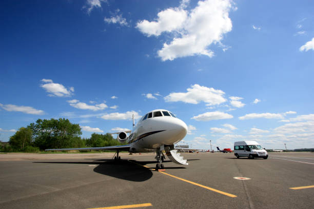 istock Falcon Business Jet Ready to Go 940915824