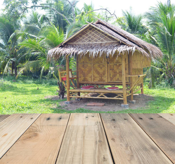 istock Cottage house , Wood planks floor. 940926072