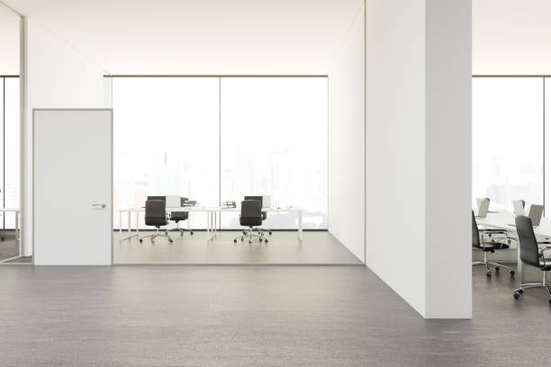 istock White and glass modern company office 940929888