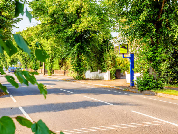 istock Day view UK static speed or safety camera on road 940934564