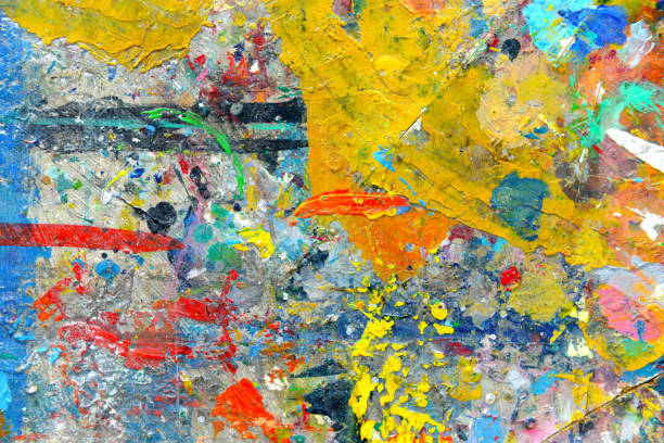 istock Abstract colorful painting for texture background. 940950072