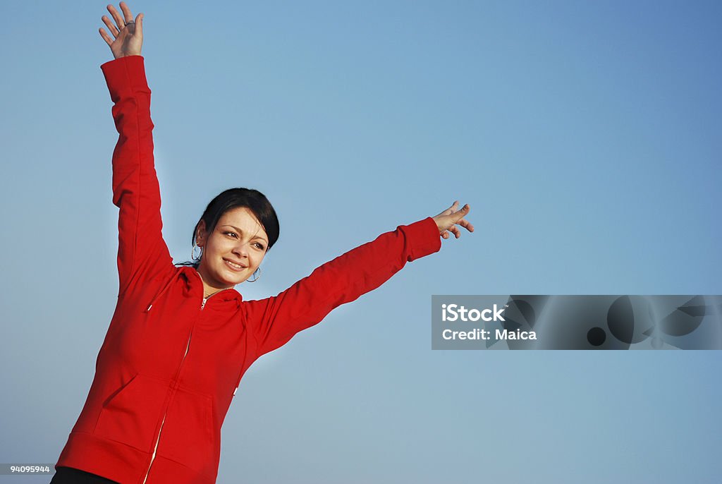 Happy - Lizenzfrei Ansicht aus erhöhter Perspektive Stock-Foto