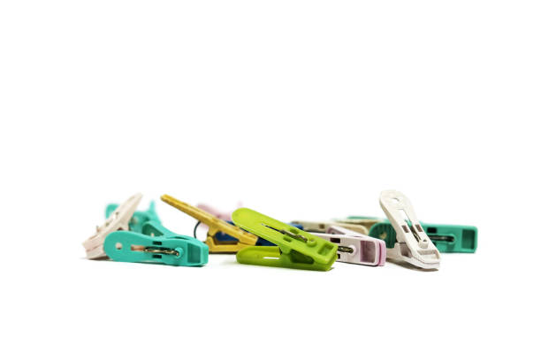 istock Colorful clothes pin or Colorful clothes-peg isolate on white background 940963172