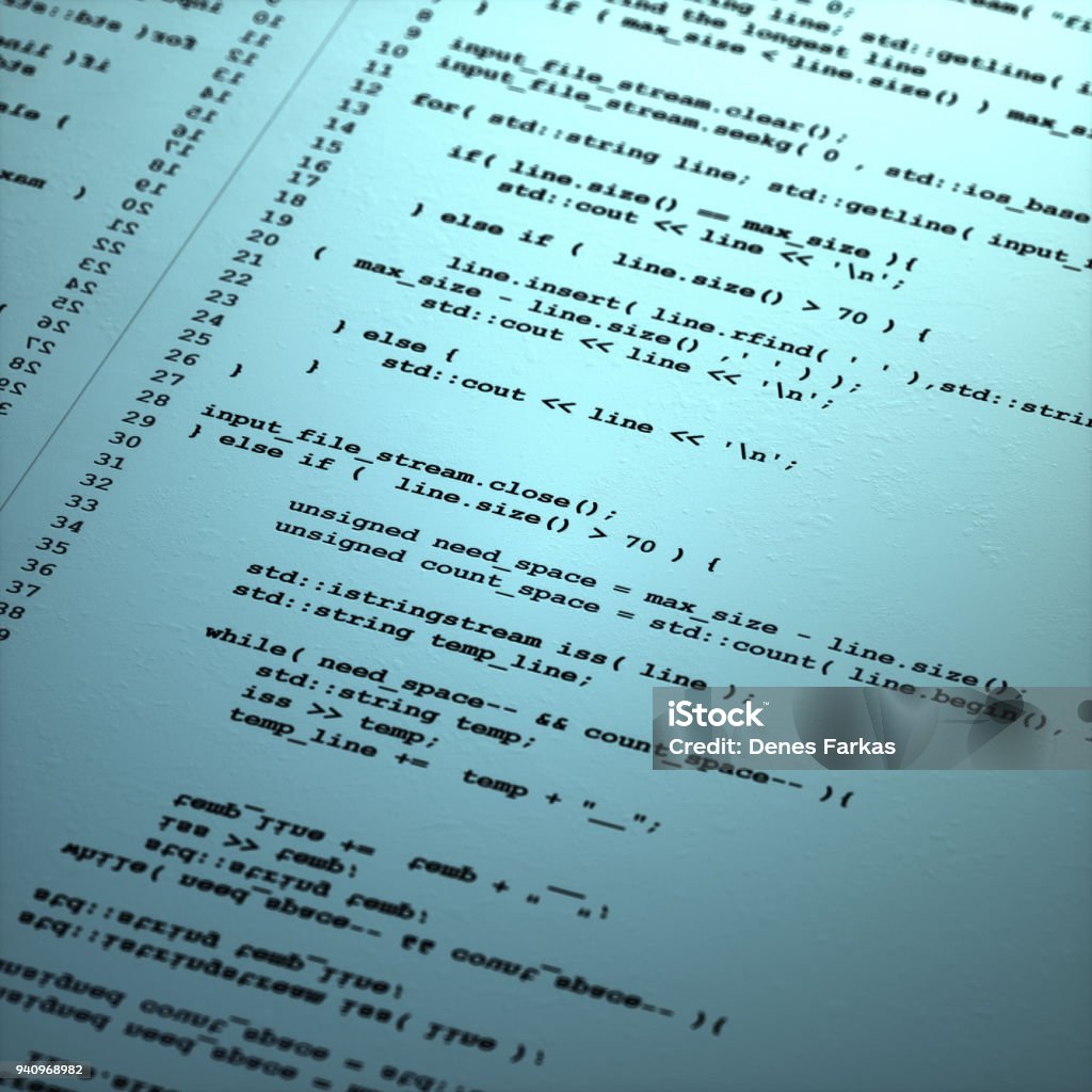 Code Programming Technology Background Perspective View Stock Photo ...