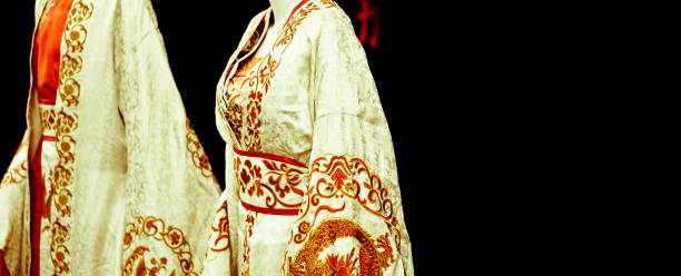 istock Beautiful white and red kimonos 940971866